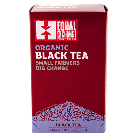 EQUAL EXCHANGE - ORGANIC BLACK TEA (20 TEA BAGS, 1.41 OZ)