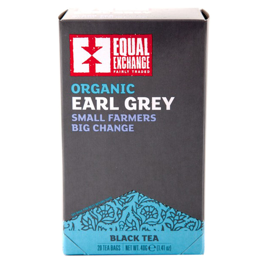 EQUAL EXCHANGE - ORGANIC EARL GREY BLACK TEA (20 TEA BAGS, 1.41 OZ)