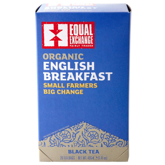 EQUAL EXCHANGE - ORGANIC ENGLISH BREAKFAST TEA (20 TEA BAGS, 1.41 OZ)