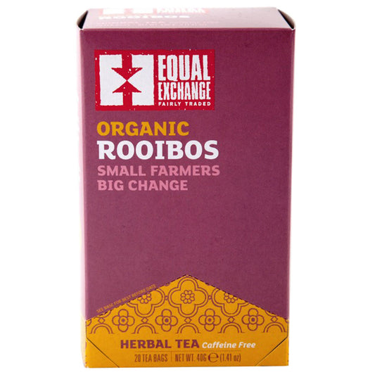 EQUAL EXCHANGE - ORGANIC ROOIBOS HERBAL TEA (20 TEA BAGS, 1.41 OZ)