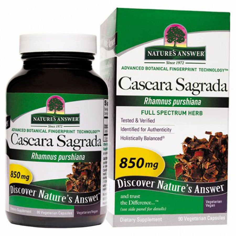 NATURE'S ANSWER - CASCARA SAGRADA BARK (90 CAPSULES)