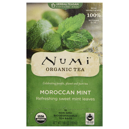NUMI TEA - MOROCCAN MINT TEA (18 TEA BAGS, 1.40 OZ)