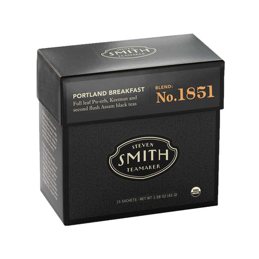SMITH TEAMAKER - PORTLAND BREAKFAST BLEND BLACK TEA BLEND NO. 1851 (15 TEA BAGS, 1.58 OZ)