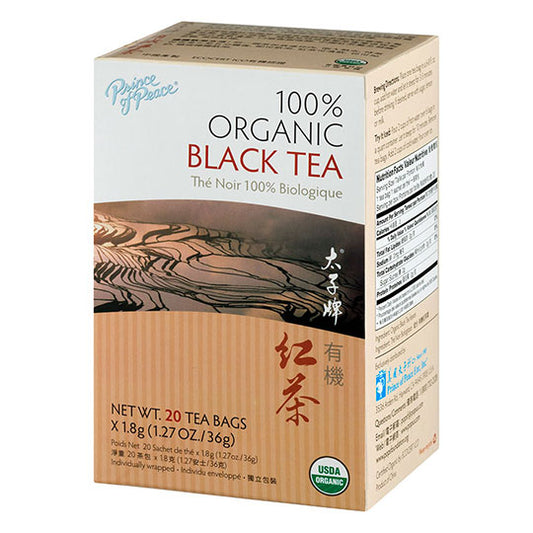 PRINCE OF PEACE - ORGANIC BLACK TEA (20 TEA BAGS, 1.27 OZ)
