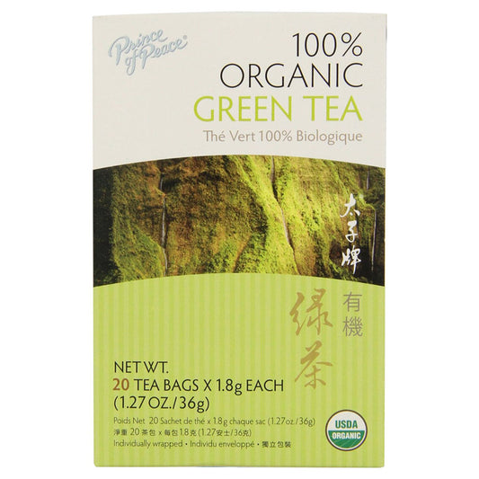 PRINCE OF PEACE - ORGANIC GREEN TEA (20 TEA BAGS, 1.27 OZ)