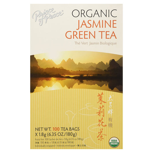 PRINCE OF PEACE - ORGANIC JASMINE GREEN TEA (100 TEA BAGS, 6.35 OZ)