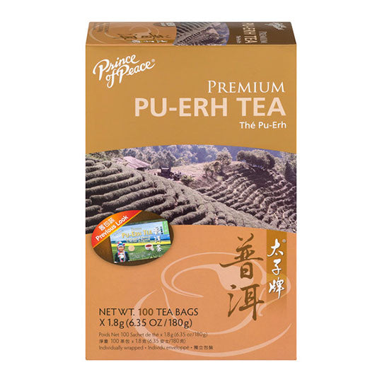 PRINCE OF PEACE - PREMIUM PU-ERH TEA (100 TEA BAGS, 6.35 OZ)