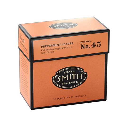 SMITH TEAMAKER - PEPPERMINT HERBAL TEA VARIETAL NO. 45 (15 TEA BAGS, 0.78 OZ)