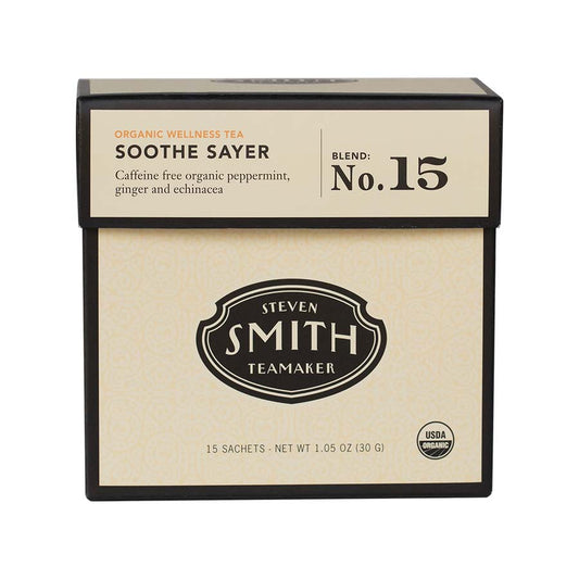 SMITH TEAMAKER - ORGANIC SOOTHE SAYER BLEND NO. 15 (15 TEA BAGS, 1.05 OZ)