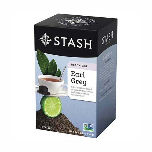 STASH TEA - EARL GREY BLACK TEA (20 TEA BAGS, 1.3 OZ)