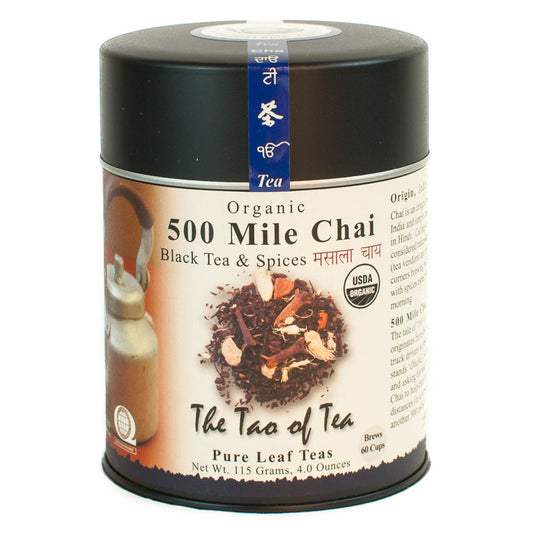 THE TAO OF TEA - 500 MILE CHAI LOOSE LEAF TEA (4 OZ TIN)