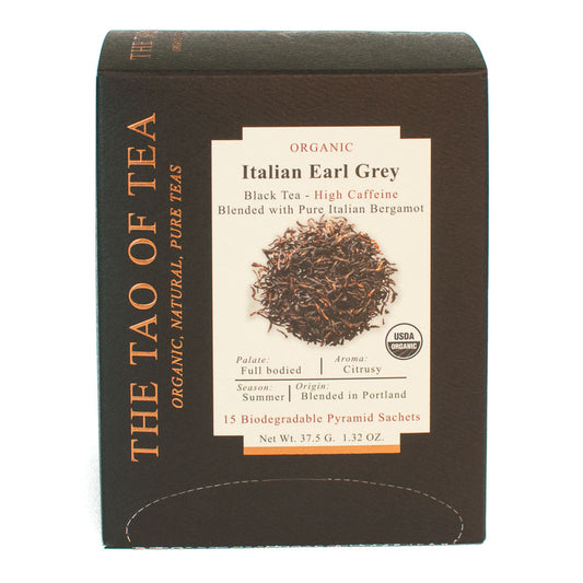 THE TAO OF TEA - ITALIAN EARLY GREY TEA (15 PYRAMID SACHETS, 1.32 OZ)