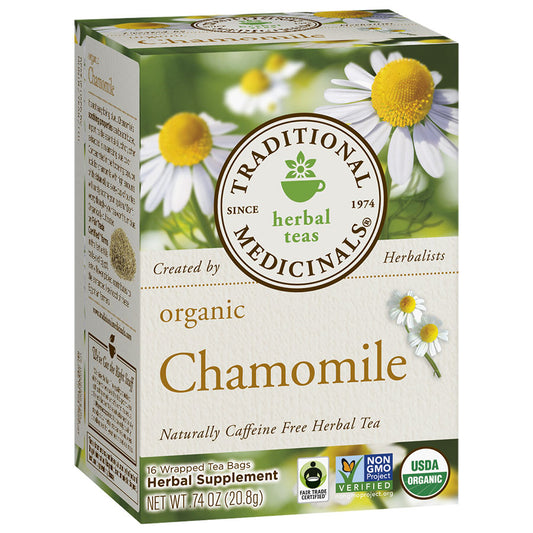 TRADITIONAL MEDICINALS - ORGANIC CHAMOMILE TEA (16 TEA BAGS, 0.74 OZ)