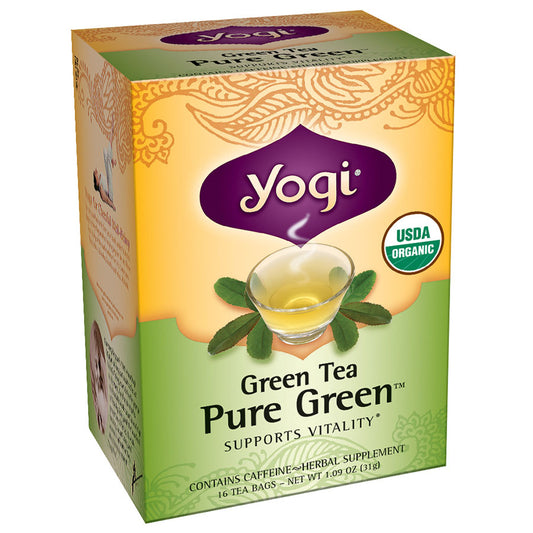 YOGI TEA - SIMPLY GREEN TEA (16 TEA BAGS, 1.09 OZ)