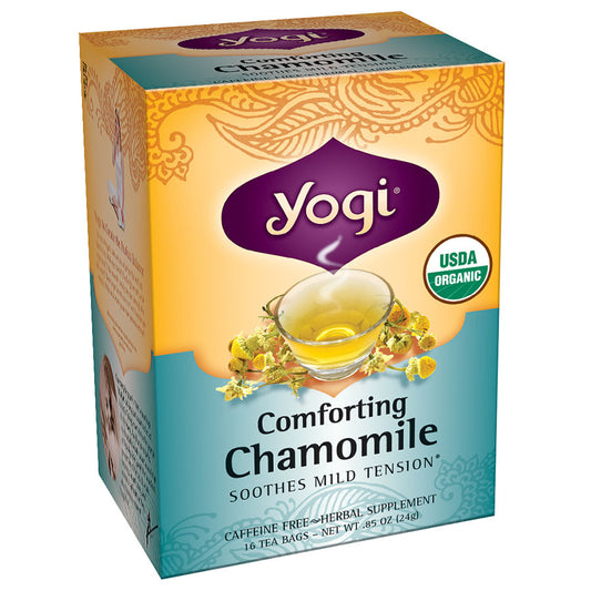 YOGI TEA - ORGANIC COMFORTING CHAMOMILE TEA (16 TEA BAGS, 0.85 OZ)