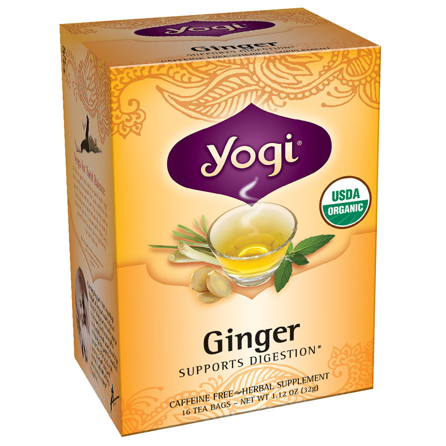 YOGI TEA - ORGANIC GINGER TEA (16 TEA BAGS, 1.12 OZ)