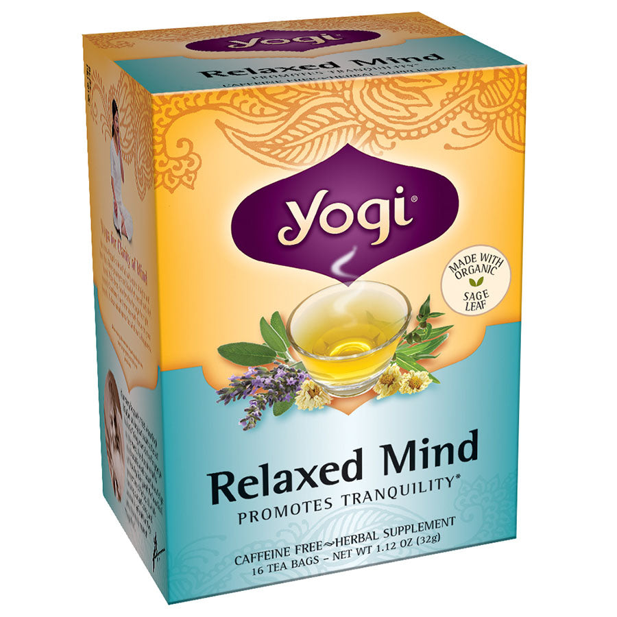 YOGI TEA - RELAXED MIND HERBAL TEA (16 TEA BAGS)