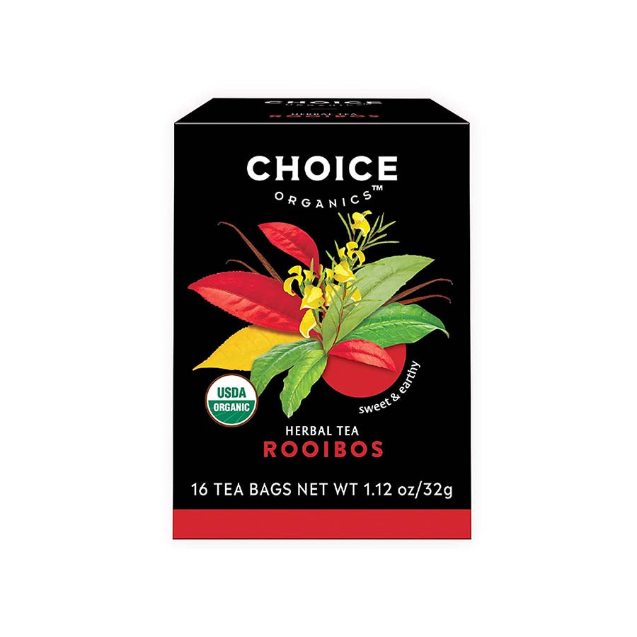 CHOICE TEA - ROOIBOS HERBAL TEA (16 TEA BAGS, 1.12 OZ)
