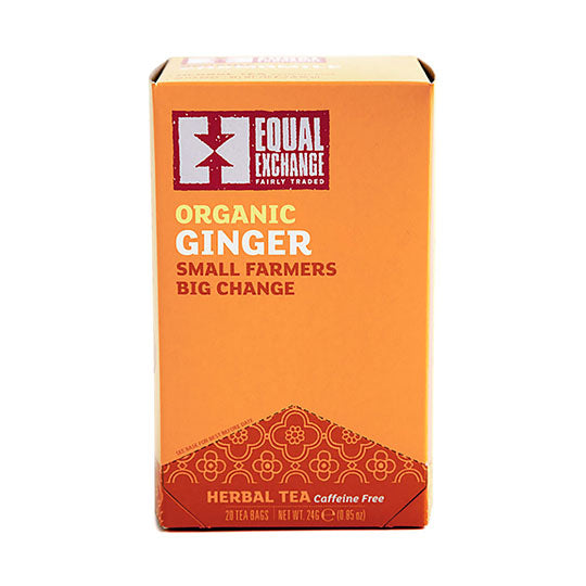 EQUAL EXCHANGE - ORGANIC GINGER HERBAL TEA (20 TEA BAGS, 0.85 OZ)