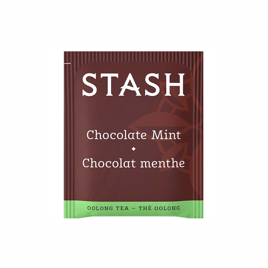 STASH TEA - CHOCOLATE MINT OOLONG TEA (18 TEA BAGS, 1.2 OZ)