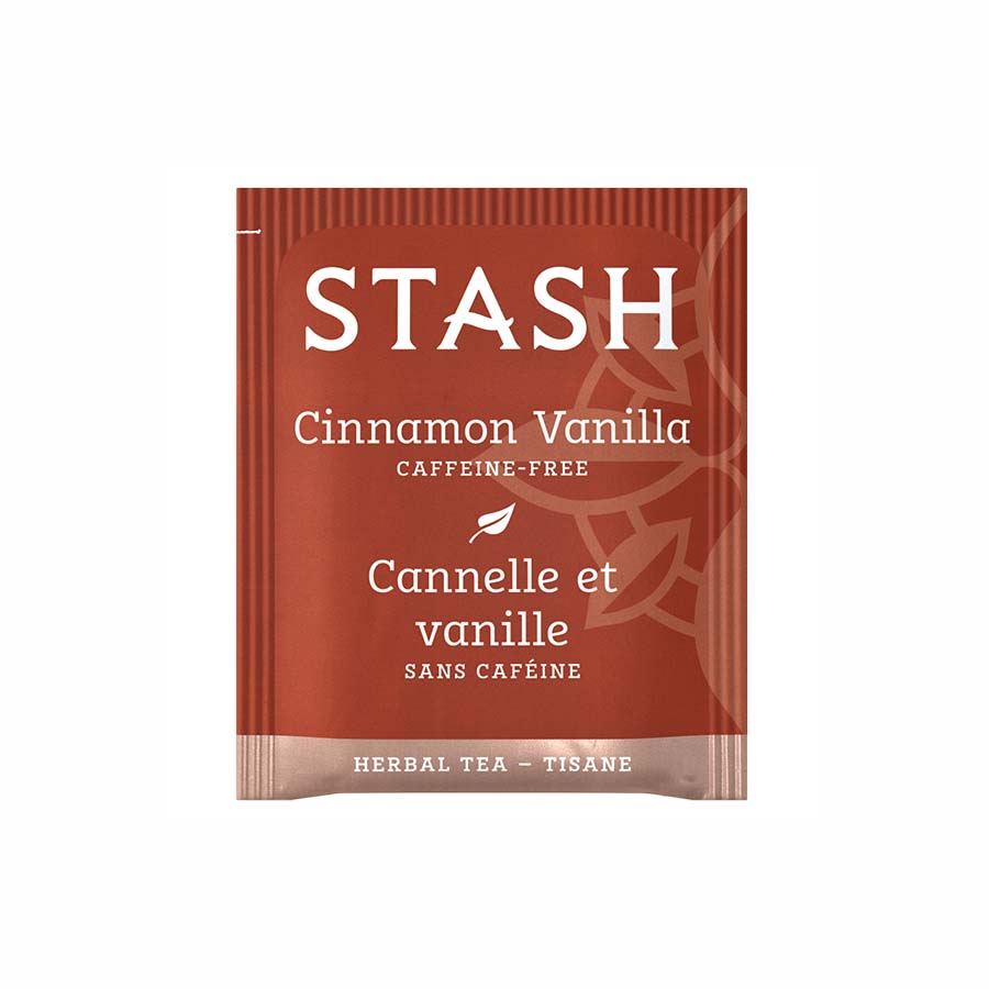 STASH TEA - CINNAMON VANILLA HERBAL TEA (18 TEA BAGS, 0.8 OZ)