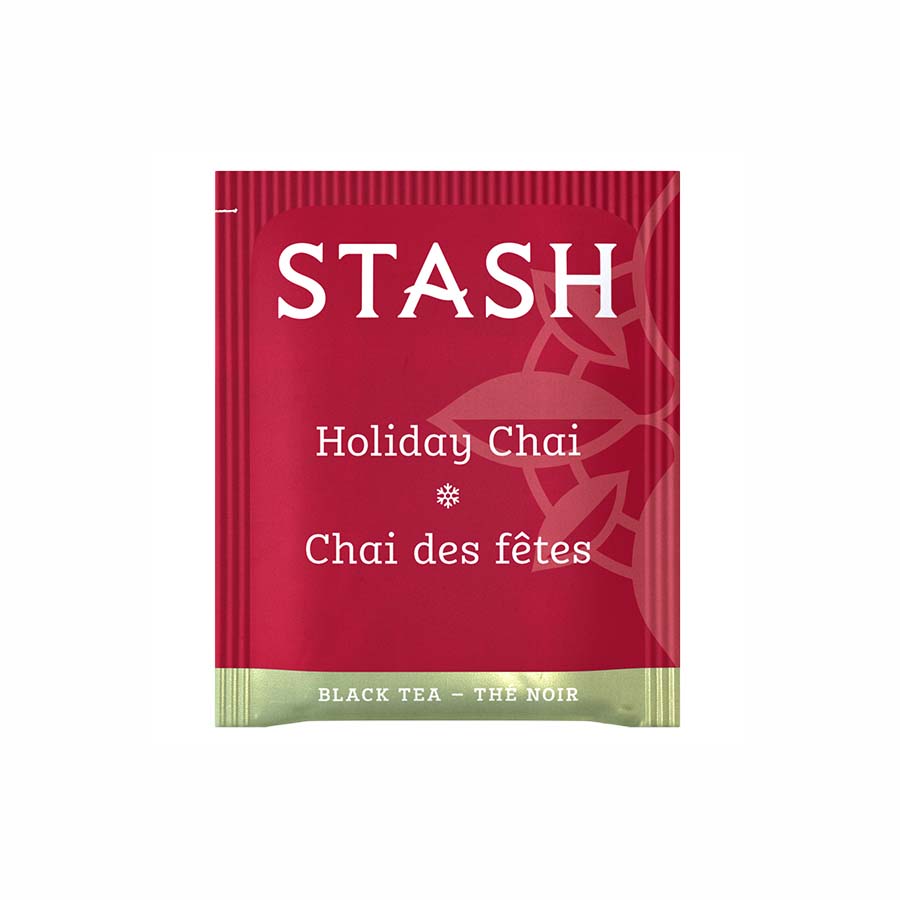 STASH TEA - HOLIDAY CHAI BLACK TEA (18 TEA BAGS, 1.1 OZ)