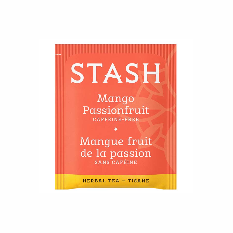 STASH TEA - MANGO PASSIONFRUIT HERBAL TEA (20 TEA BAGS, 1.3 OZ)