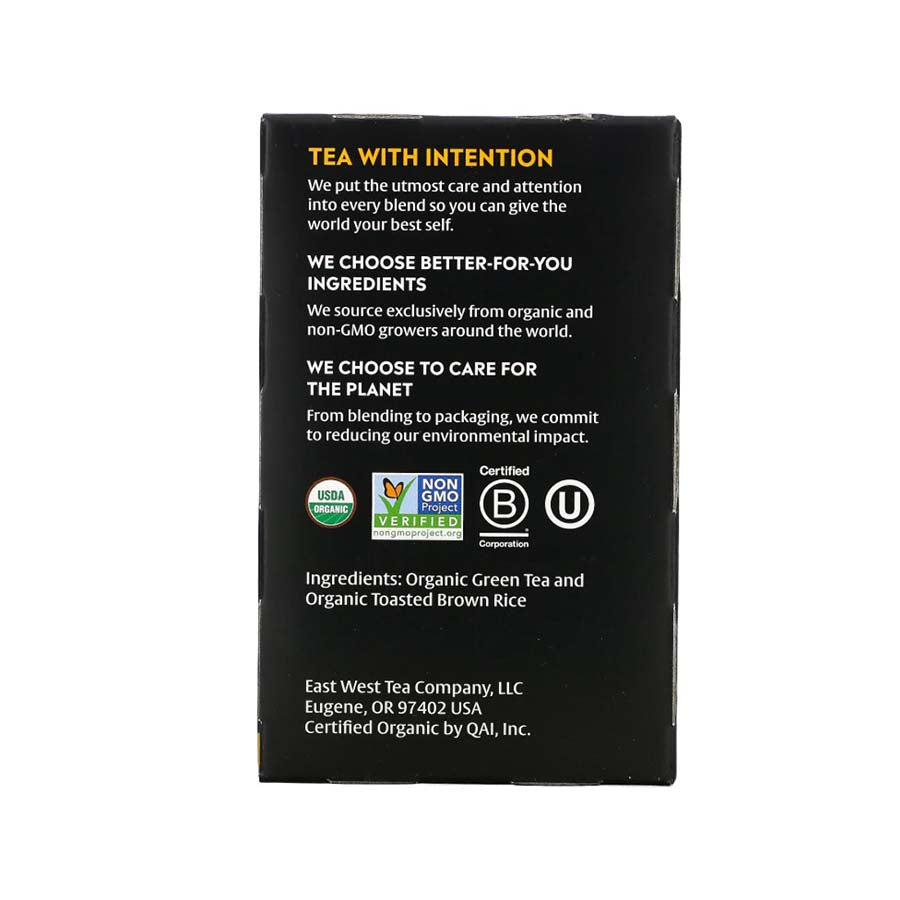 CHOICE TEA - GENMAICHA ORGANIC GREEN TEA (16 TEA BAGS, 1.12 OZ)