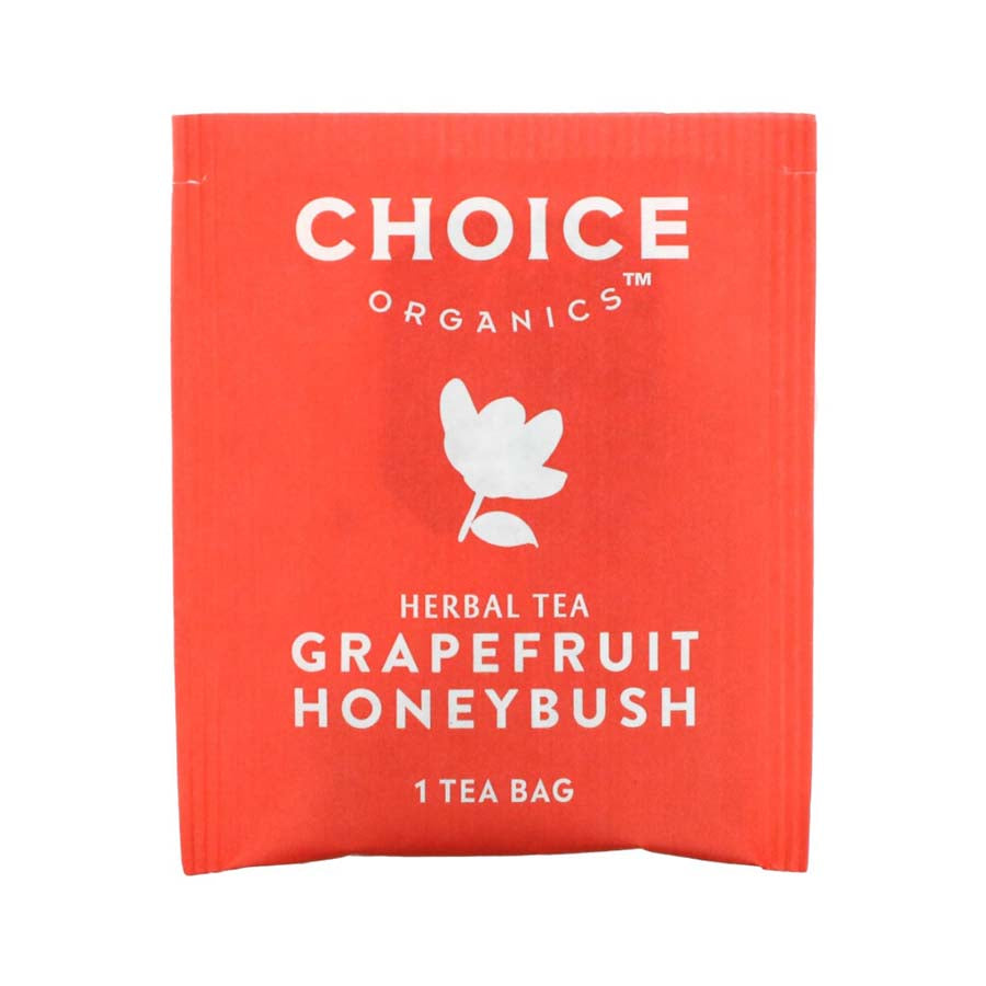 CHOICE TEA - GRAPEFRUIT HONEYBUSH ORGANIC TEA (16 TEA BAGS, 1.02 OZ)