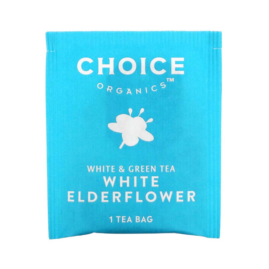 CHOICE TEA - WHITE ELDERFLOWER ORGANIC TEA (16 TEA BAGS, 0.85 OZ)