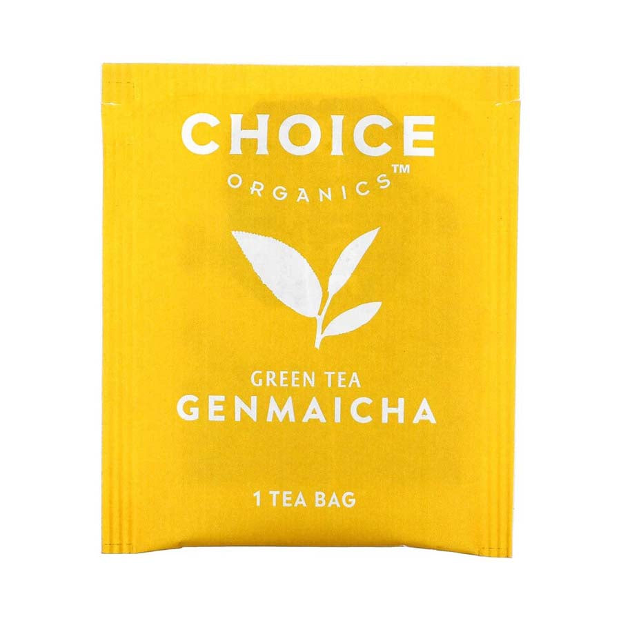 CHOICE TEA - GENMAICHA ORGANIC GREEN TEA (16 TEA BAGS, 1.12 OZ)