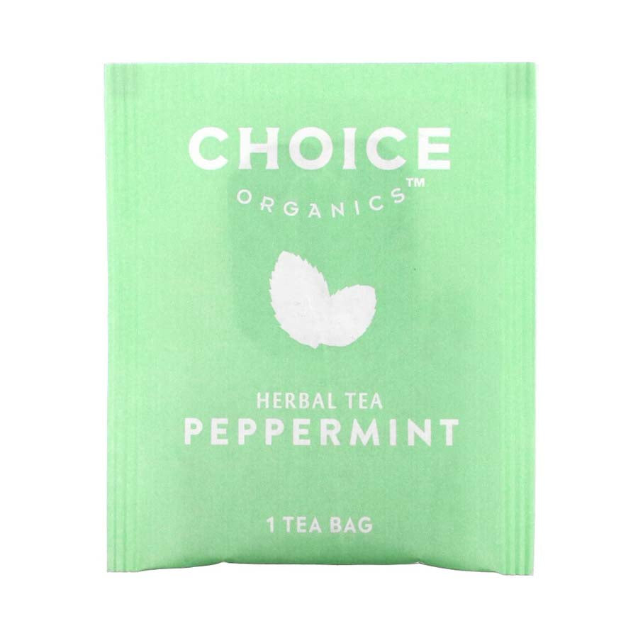 CHOICE TEA - PEPPERMINT ORGANIC TEA (16 TEA BAGS, 0.60 OZ)