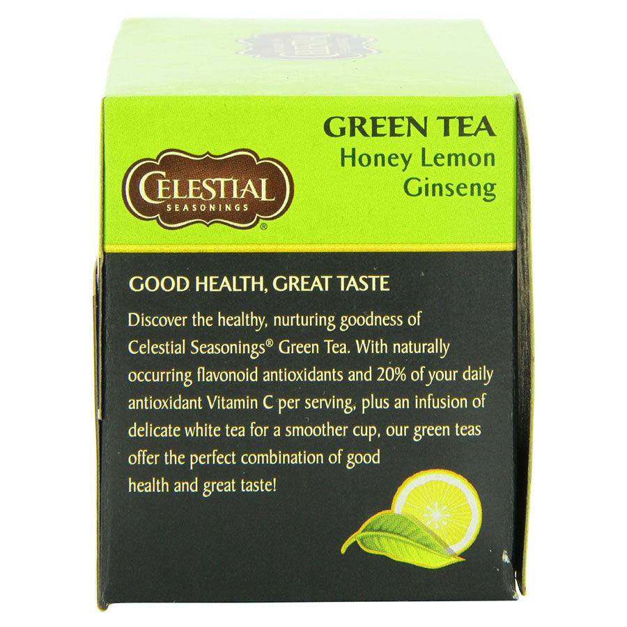 CELESTIAL SEASONINGS - HONEY LEMON GINSENG GREEN TEA (20 TEA BAGS, 1.5 OZ)