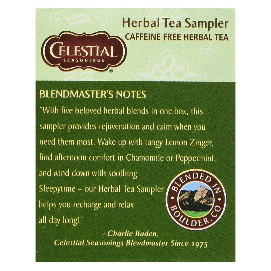 CELESTIAL SEASONINGS - HERB TEA SAMPLER (20 TEA BAGS, 1.0 OZ)