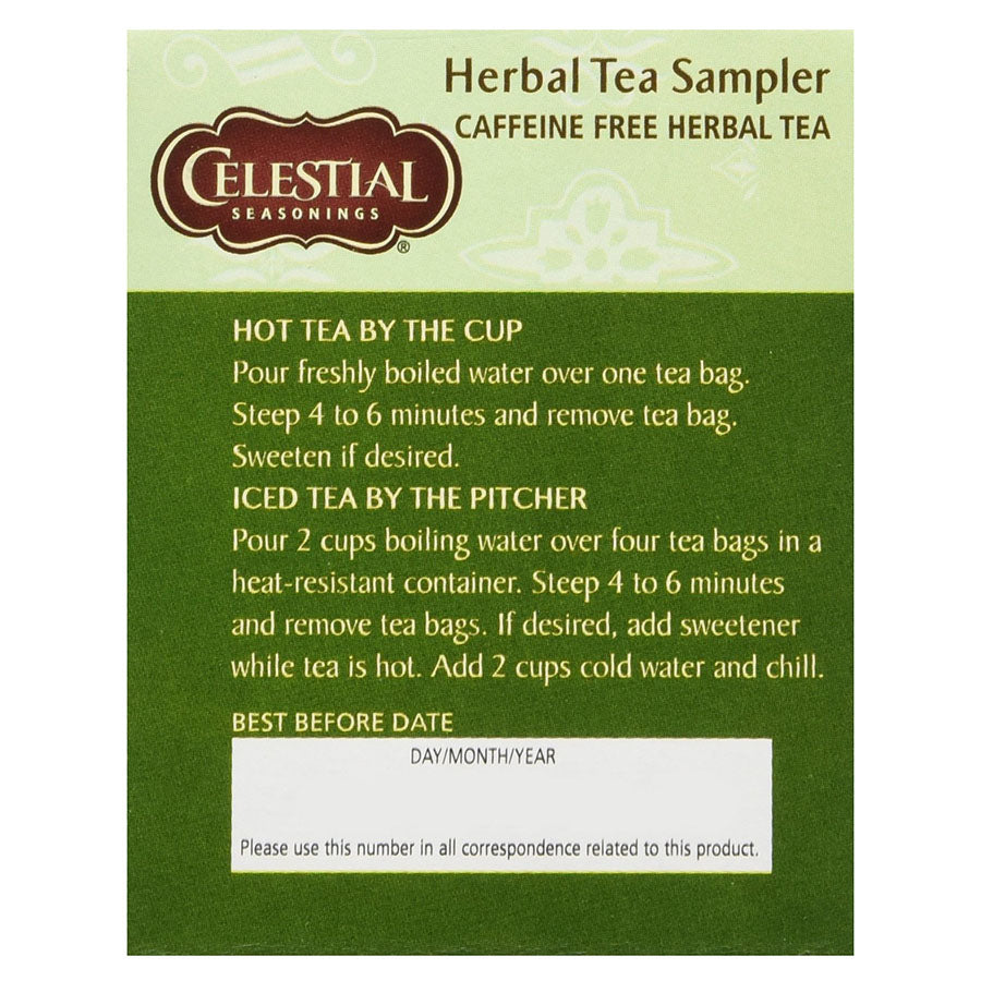 CELESTIAL SEASONINGS - HERB TEA SAMPLER (20 TEA BAGS, 1.0 OZ)