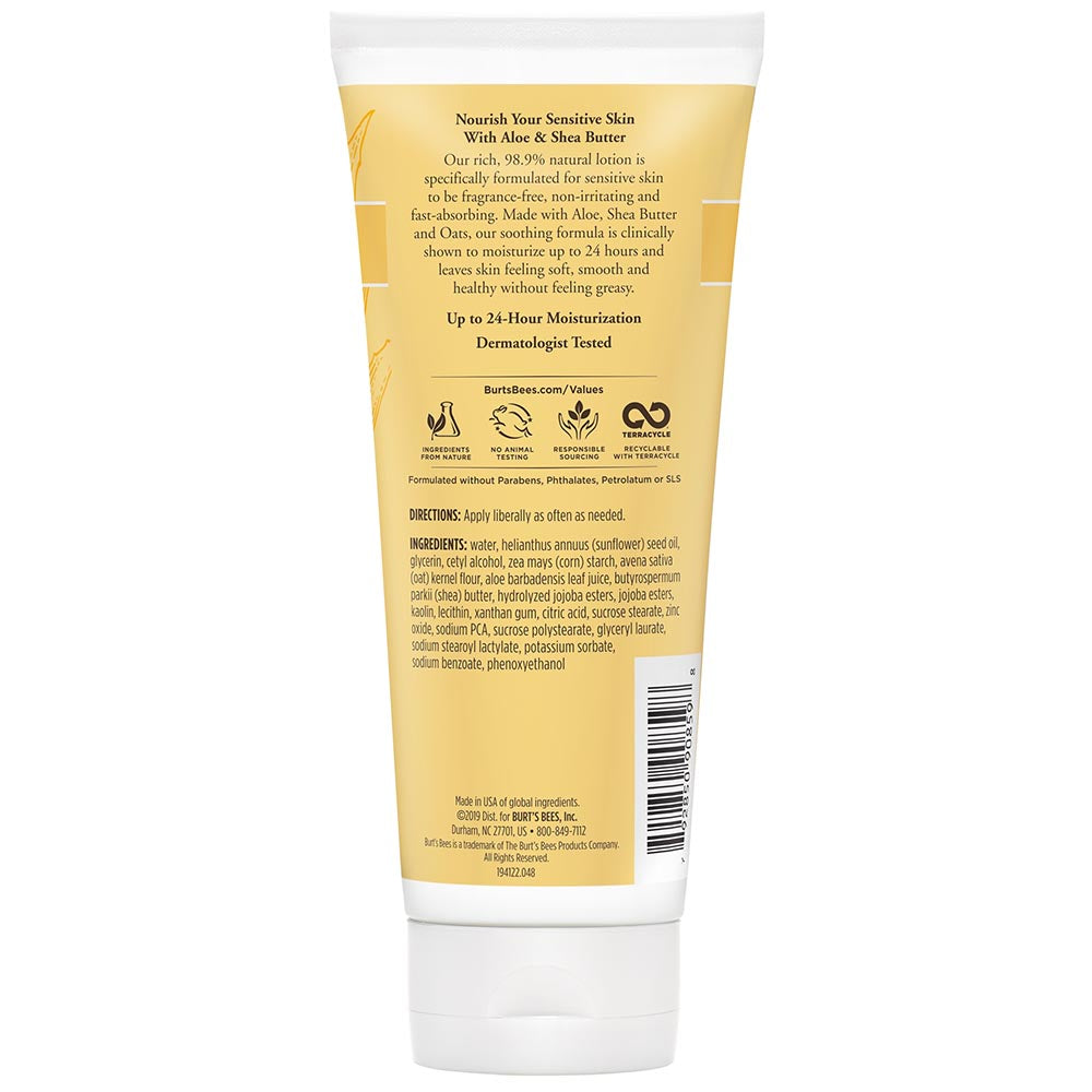 BURT'S BEES ALOE & SHEA BUTTER BODY LOTION (6 OZ)